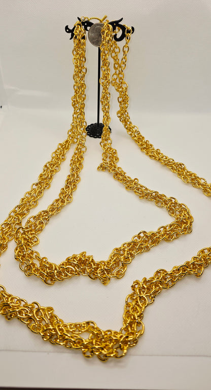 Double braided Gold chain