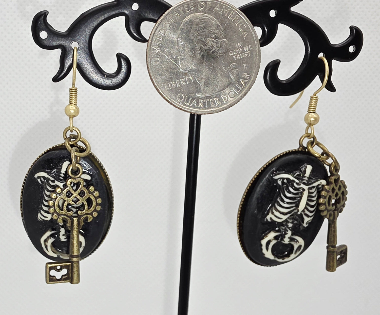 Gothic Elegance Cameo Earrings
