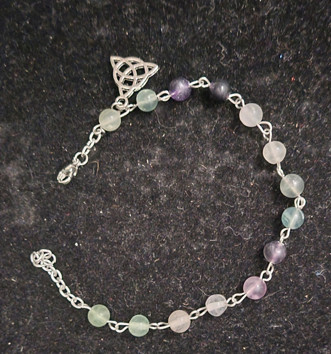 Fluorite Triquetra Bracelet