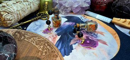 Protection Spell Jar Earrings 1