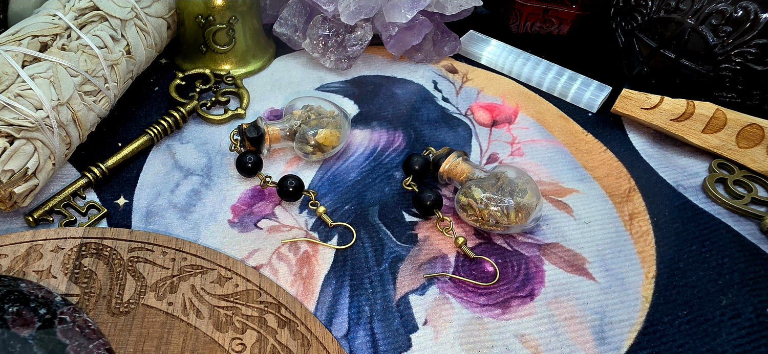 Protection Spell Jar Earrings 3