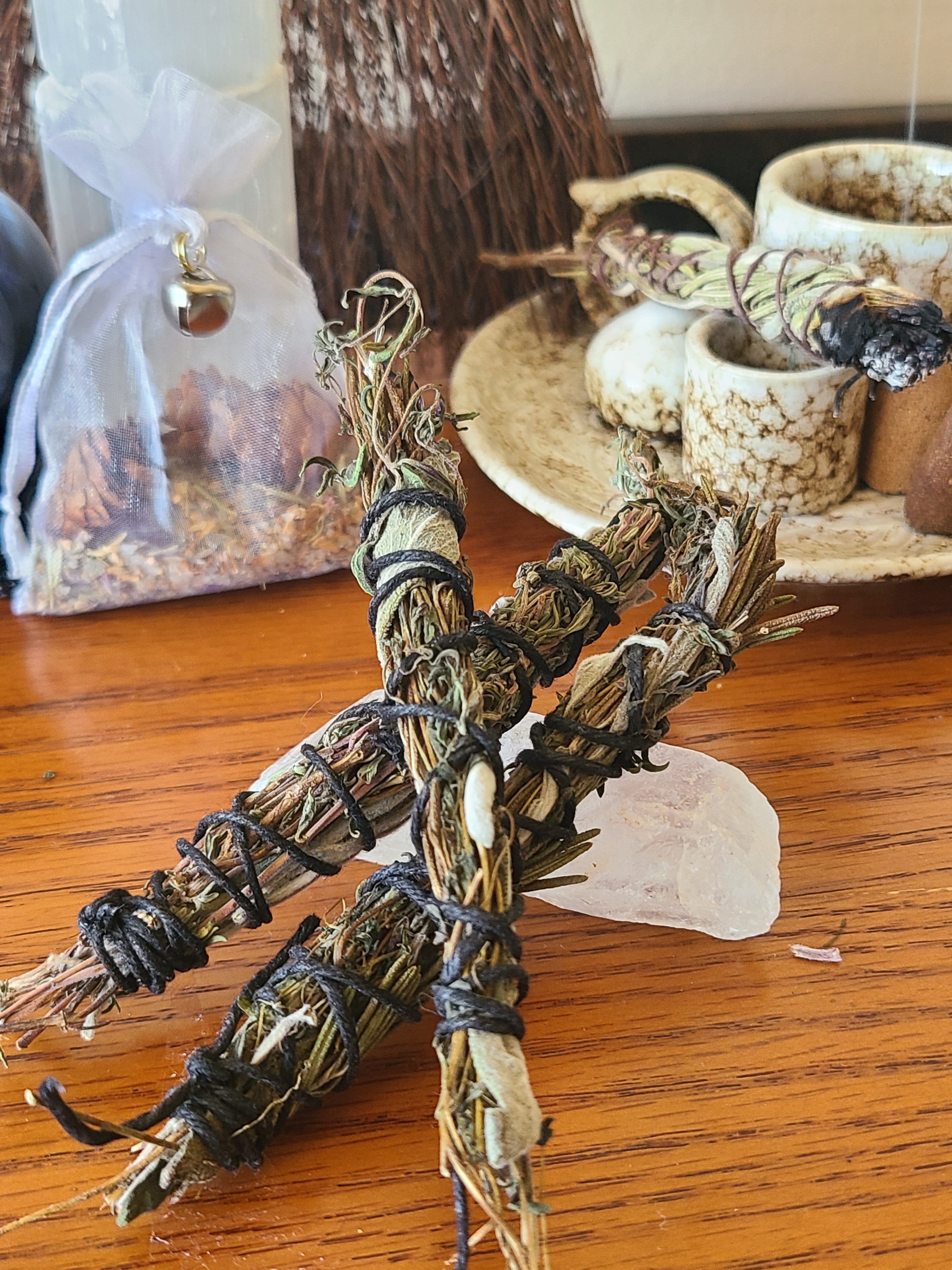 Smoke cleansing wands