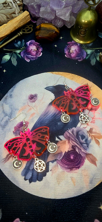 Mystic Butterfly Charm Earrings