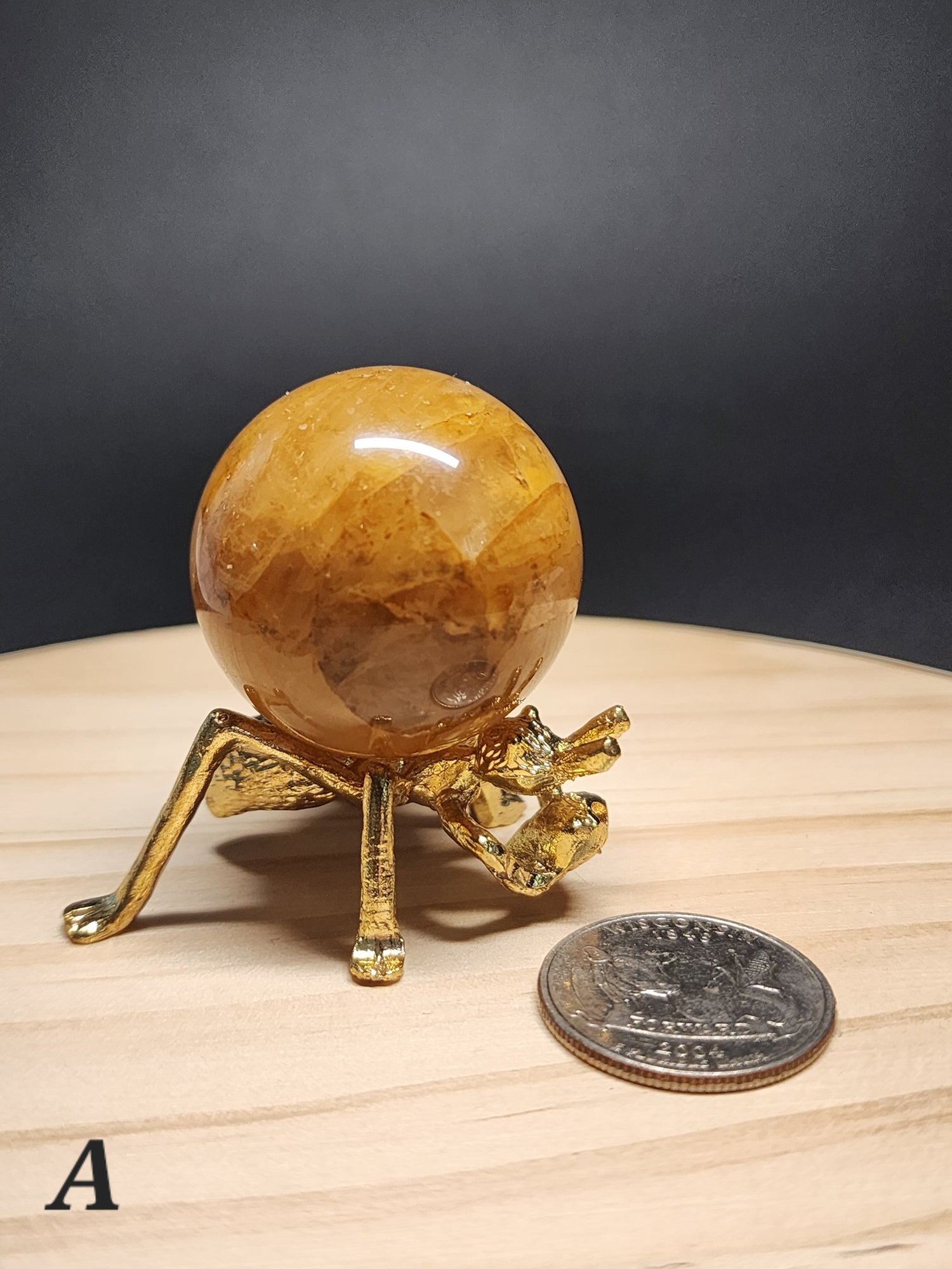 Golden Healer Quartz Sphere