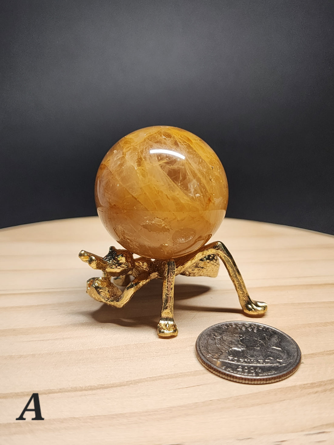 Golden Healer Quartz Sphere