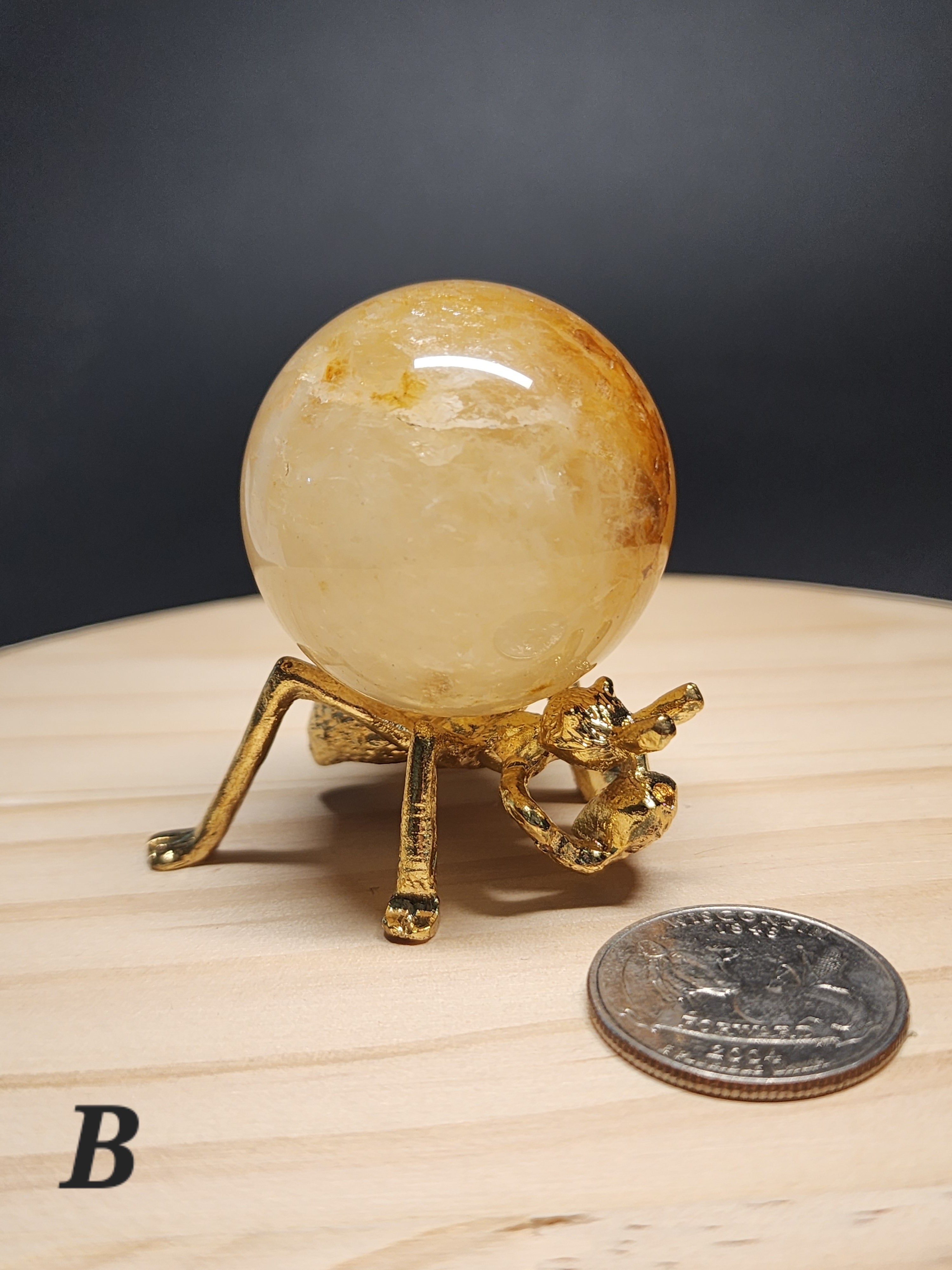 Golden Healer Quartz Sphere