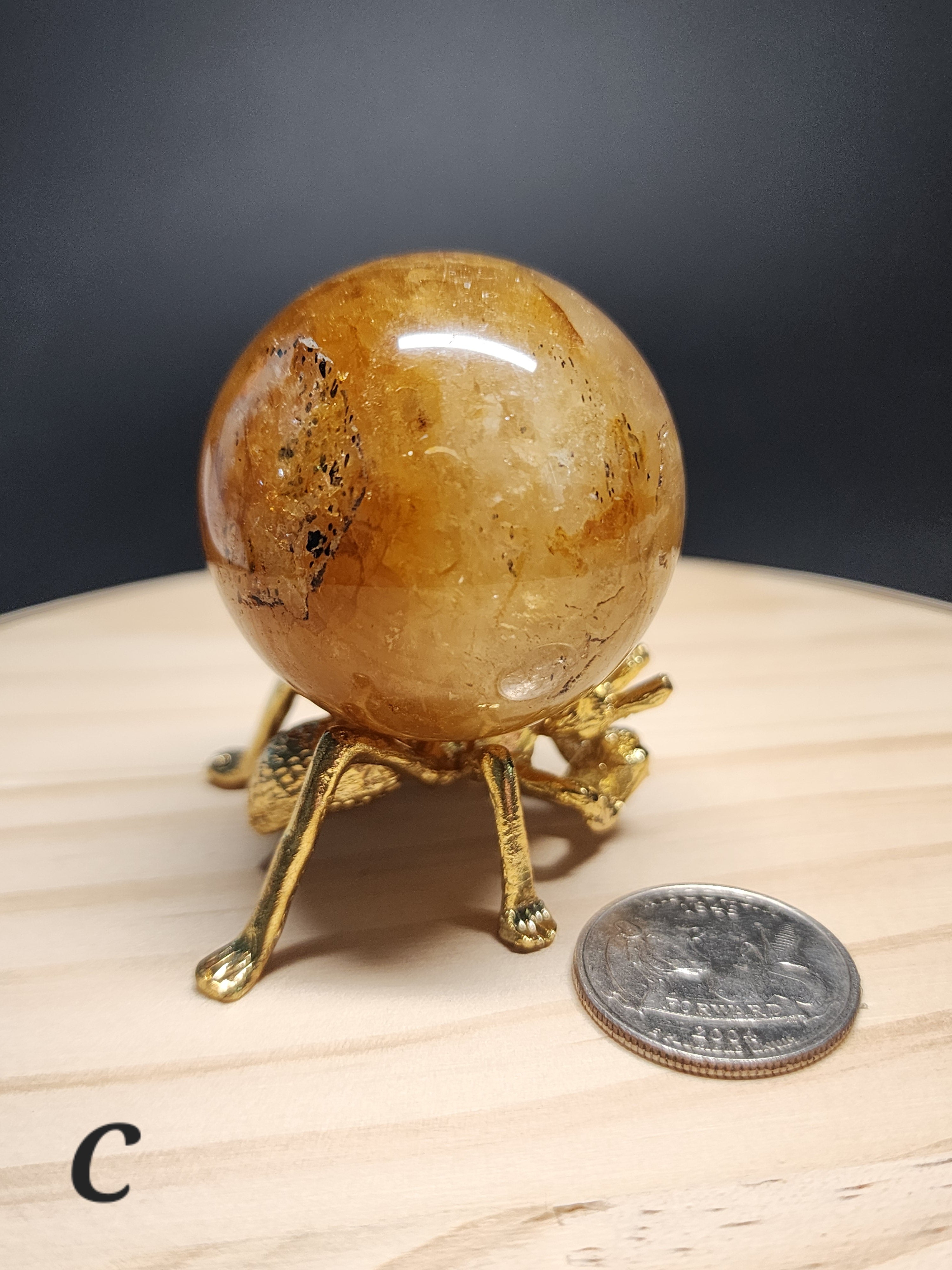 Golden Healer Quartz Sphere
