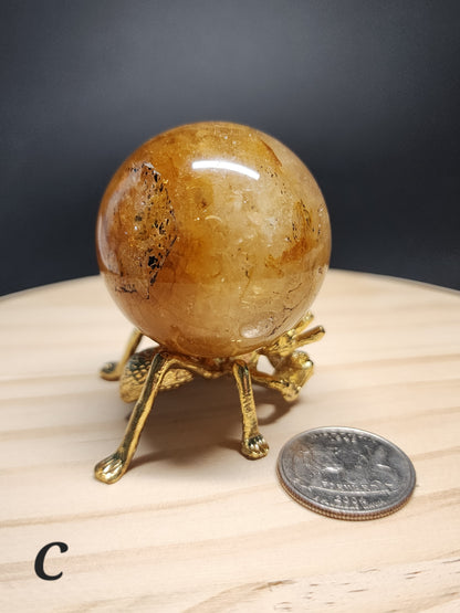 Golden Healer Quartz Sphere