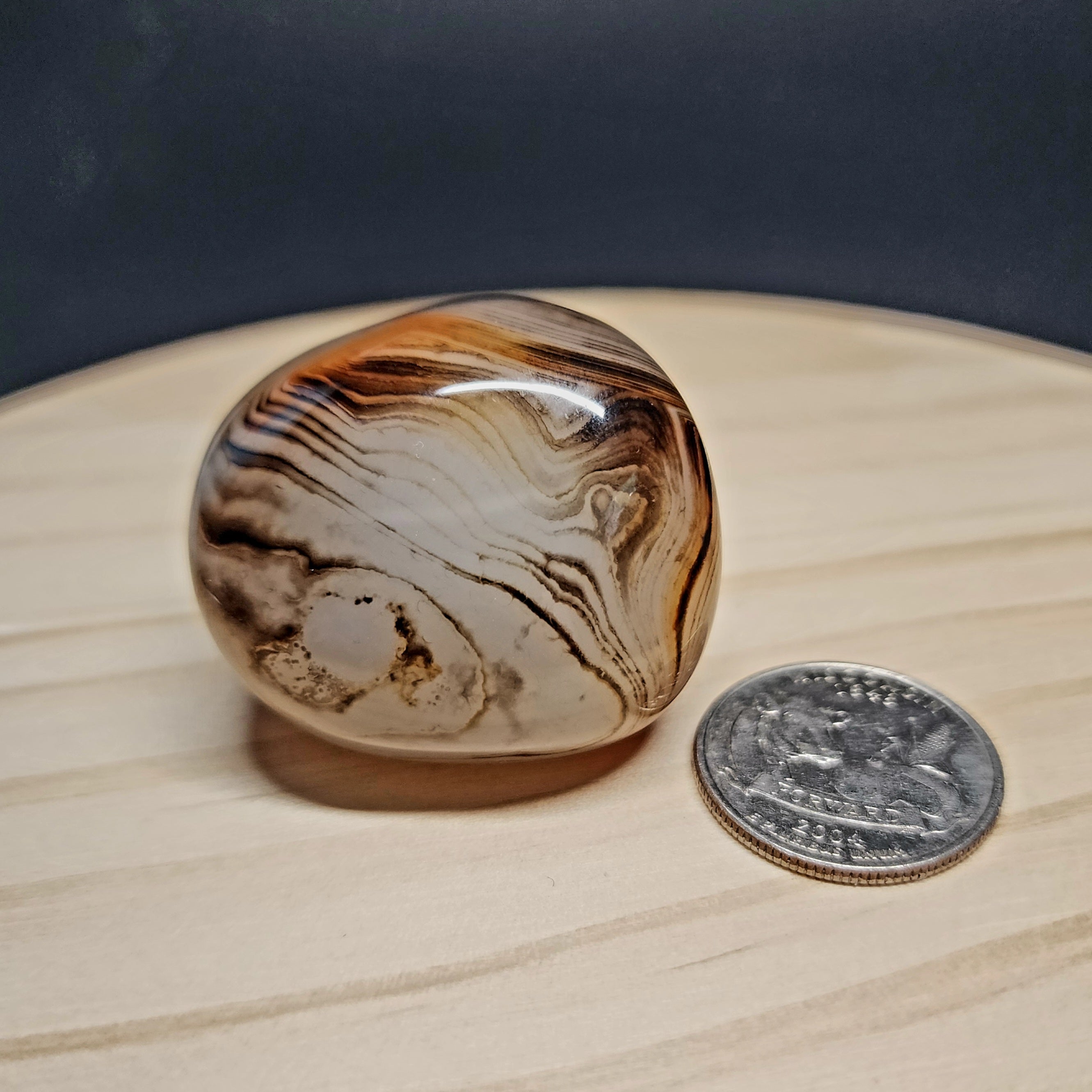 Sardonyx Freeform | 1.5" Polished Banded Crystal