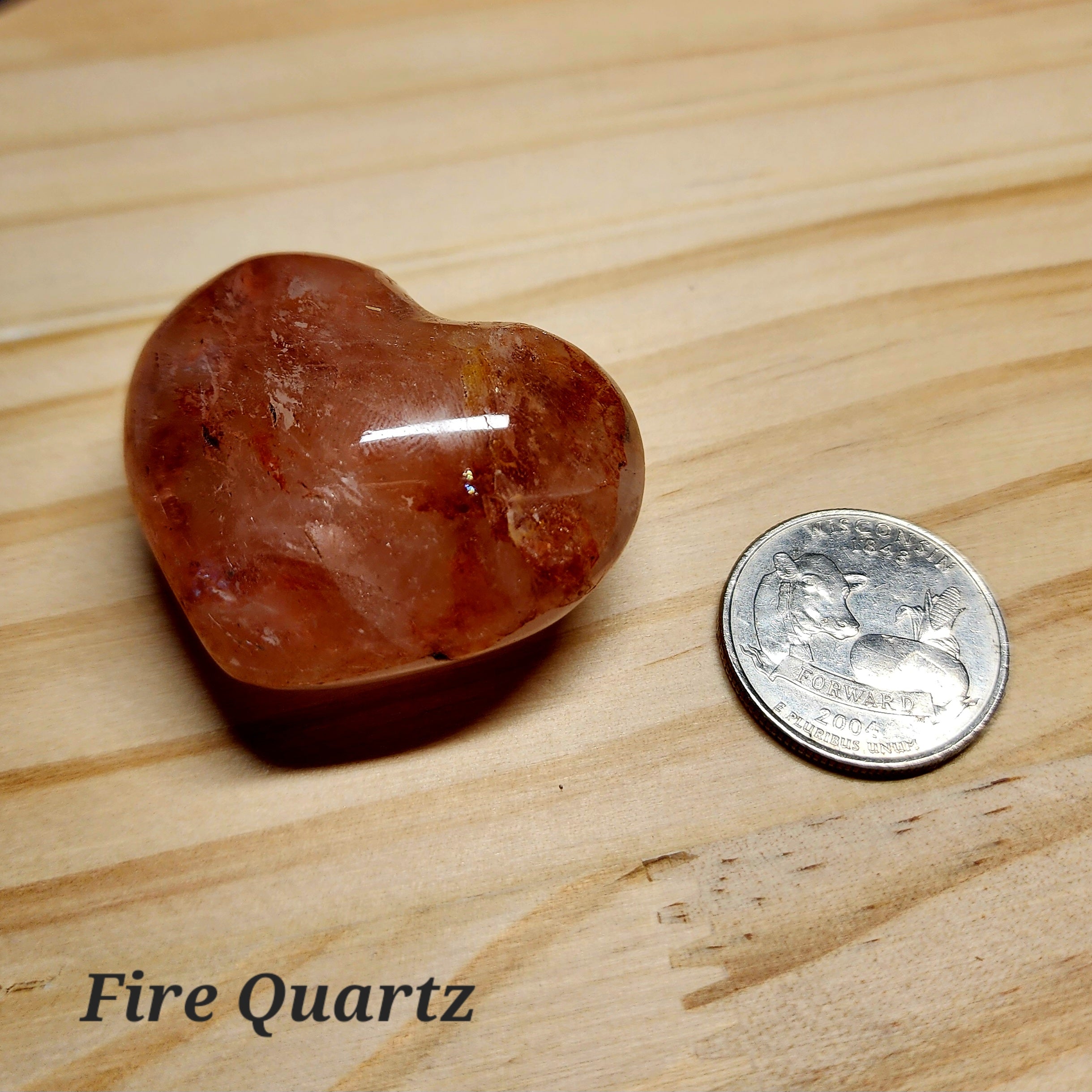 Crystal Puffy Hearts | 1.75" Polished Gemstone Hearts | Choose Your Crystal