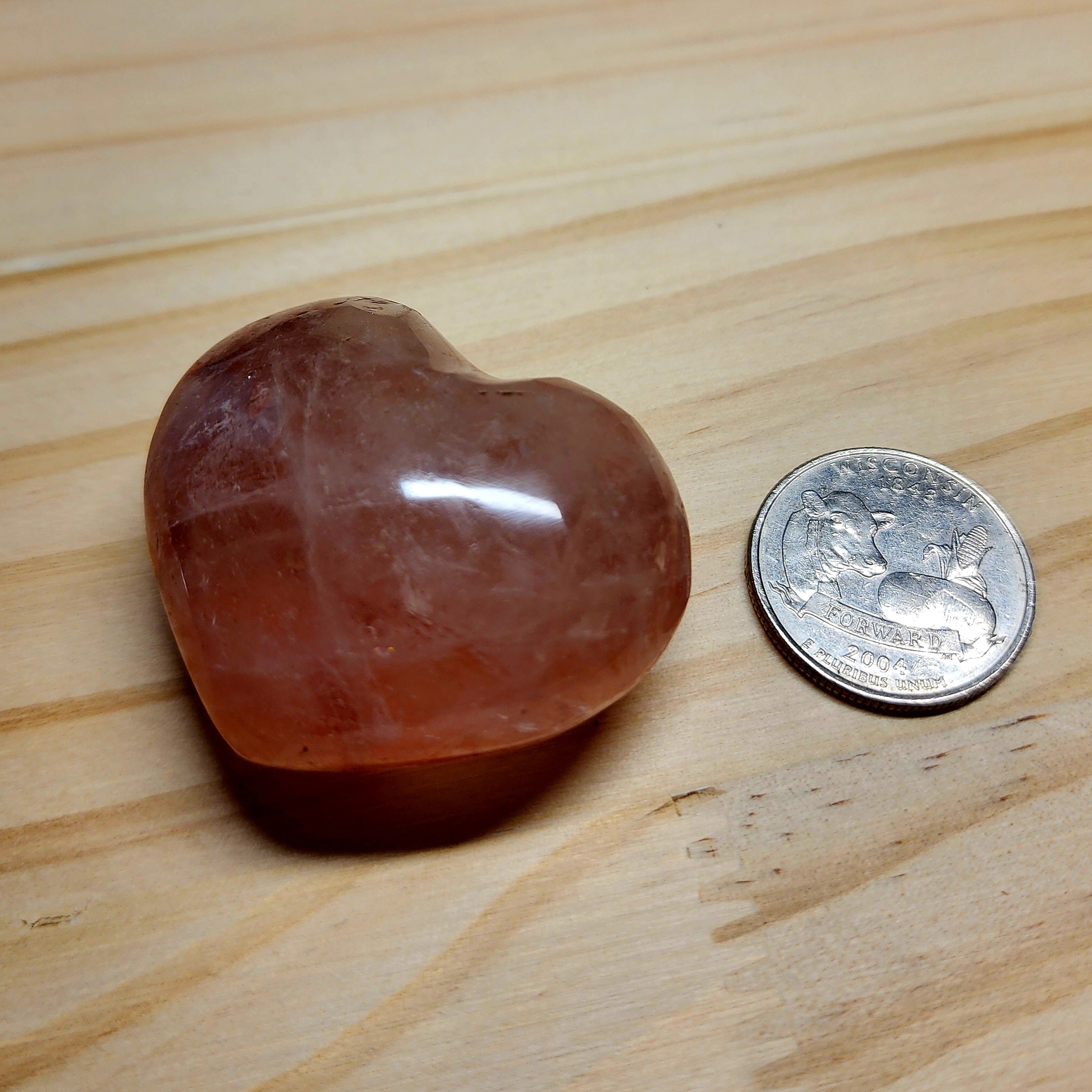 Crystal Puffy Hearts | 1.75" Polished Gemstone Hearts | Choose Your Crystal