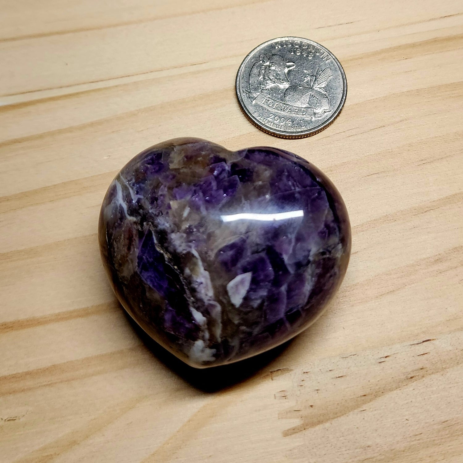 Crystal Puffy Hearts | 1.75" Polished Gemstone Hearts | Choose Your Crystal