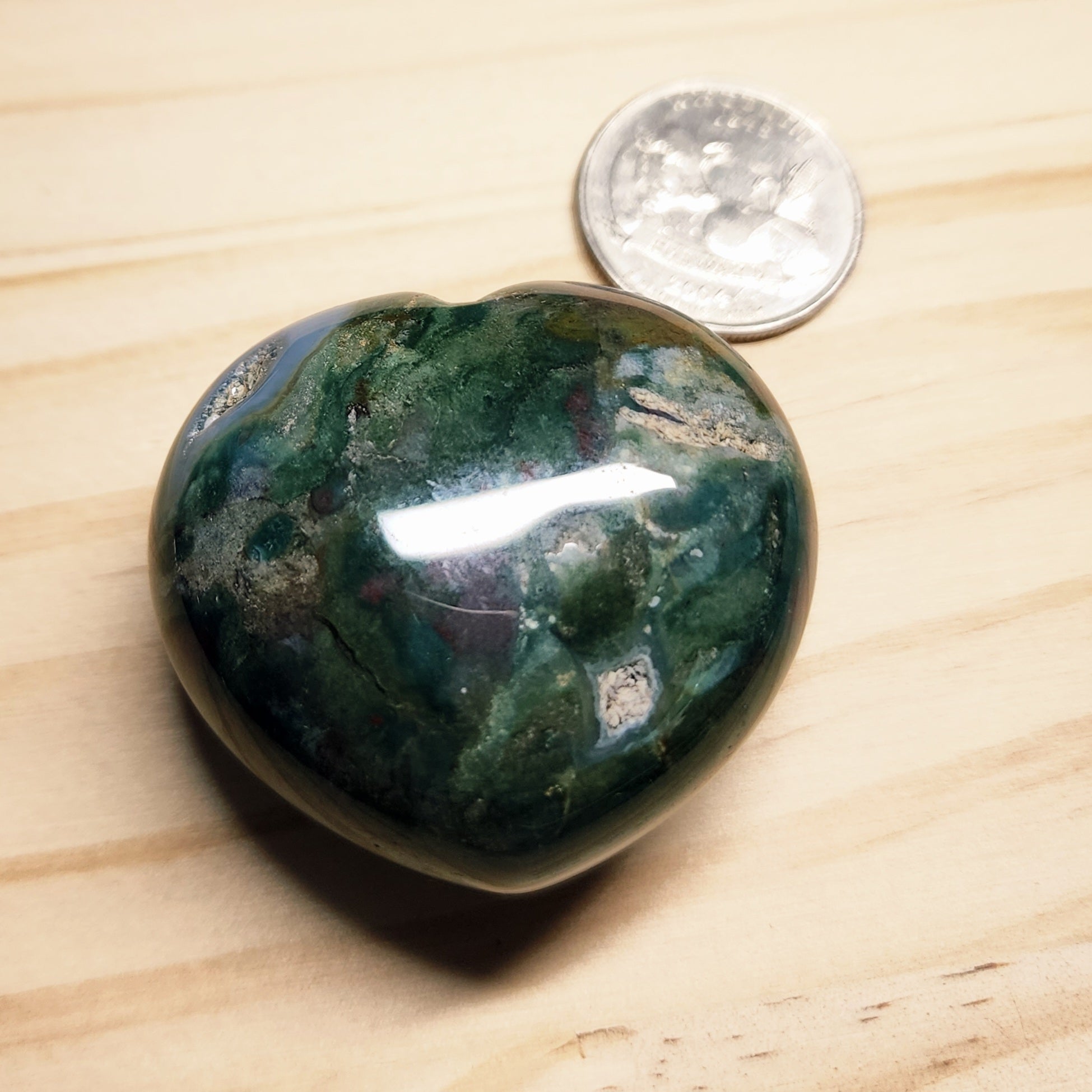 Crystal Puffy Hearts | 1.75" Polished Gemstone Hearts | Choose Your Crystal
