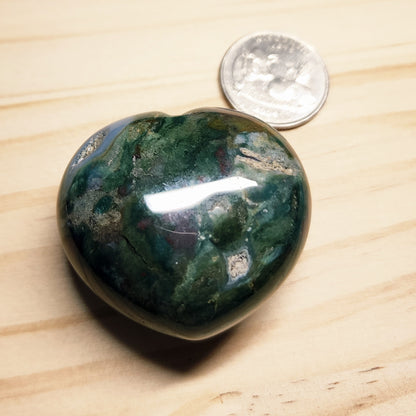 Crystal Puffy Hearts | 1.75" Polished Gemstone Hearts | Choose Your Crystal
