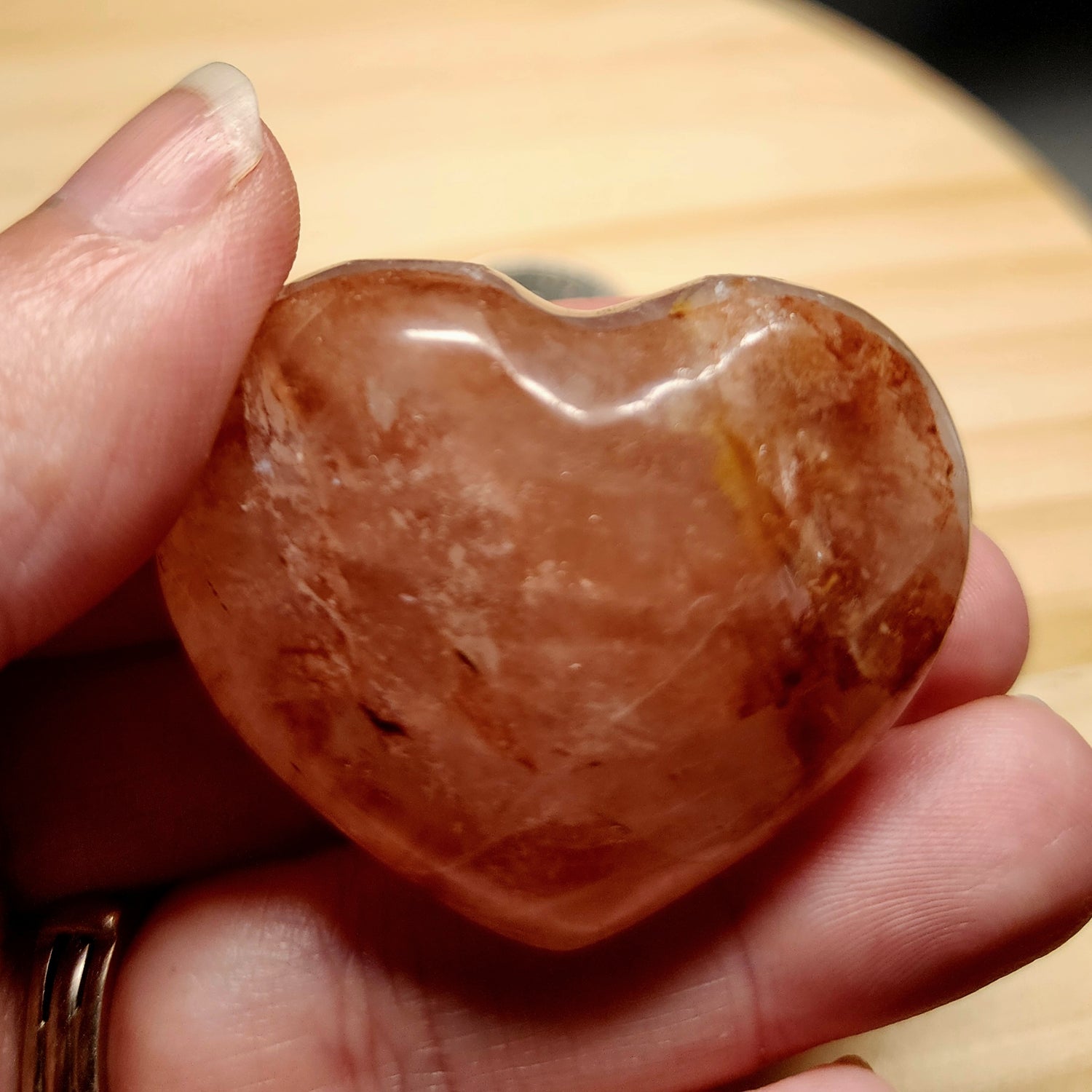 Crystal Puffy Hearts | 1.75" Polished Gemstone Hearts | Choose Your Crystal