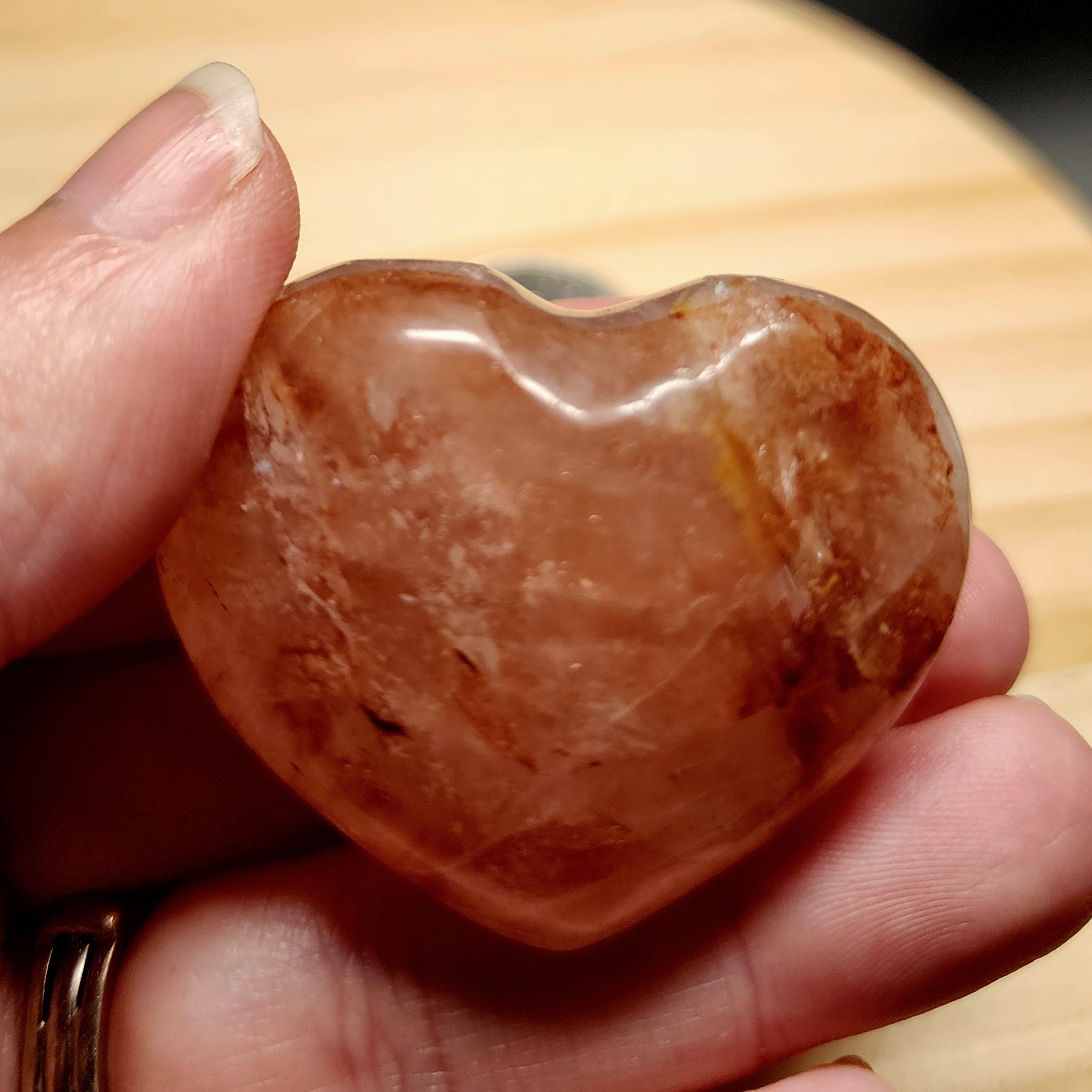 Crystal Puffy Hearts | 1.75" Polished Gemstone Hearts | Choose Your Crystal