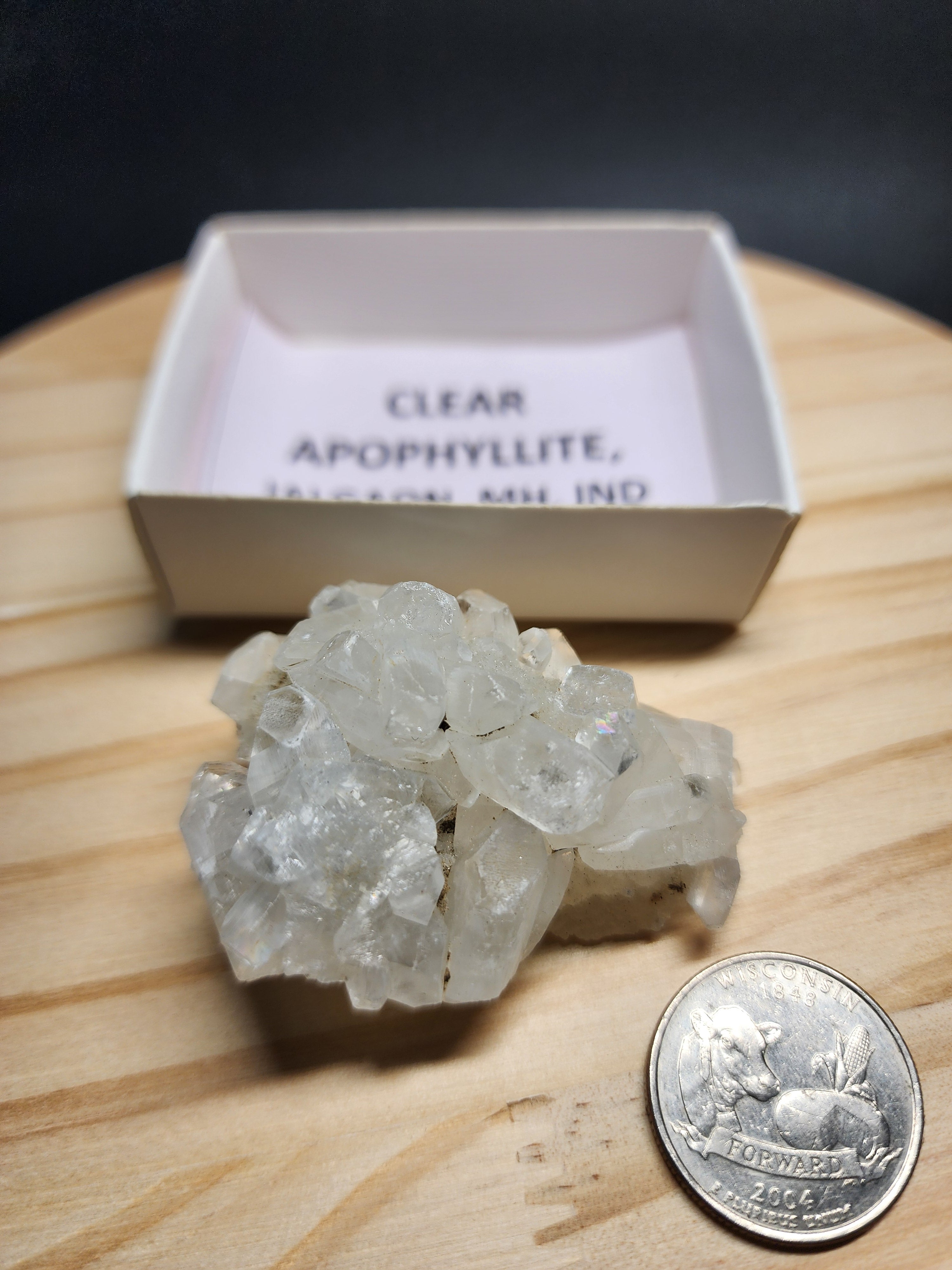 Raw Apophyllite Crystal | 2" Natural Mineral Specimen