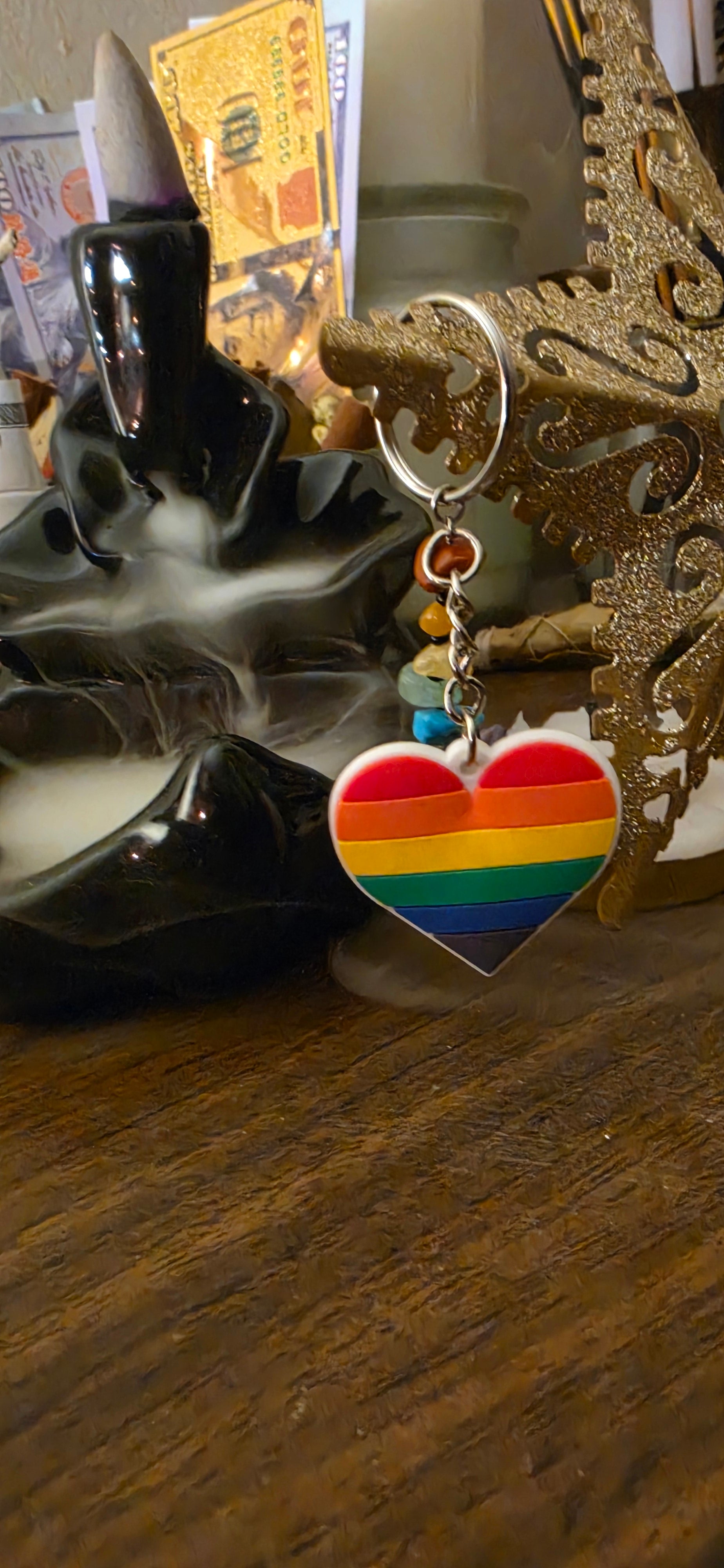 Pride Chakra Keychain