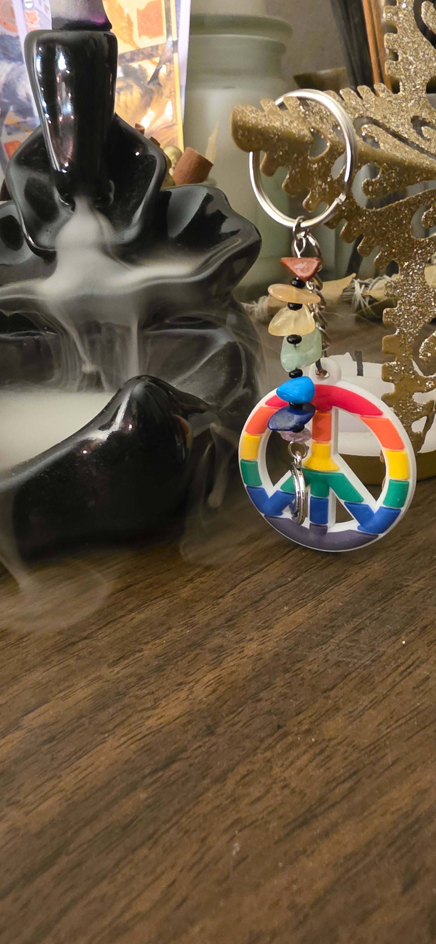 Pride Chakra Keychain