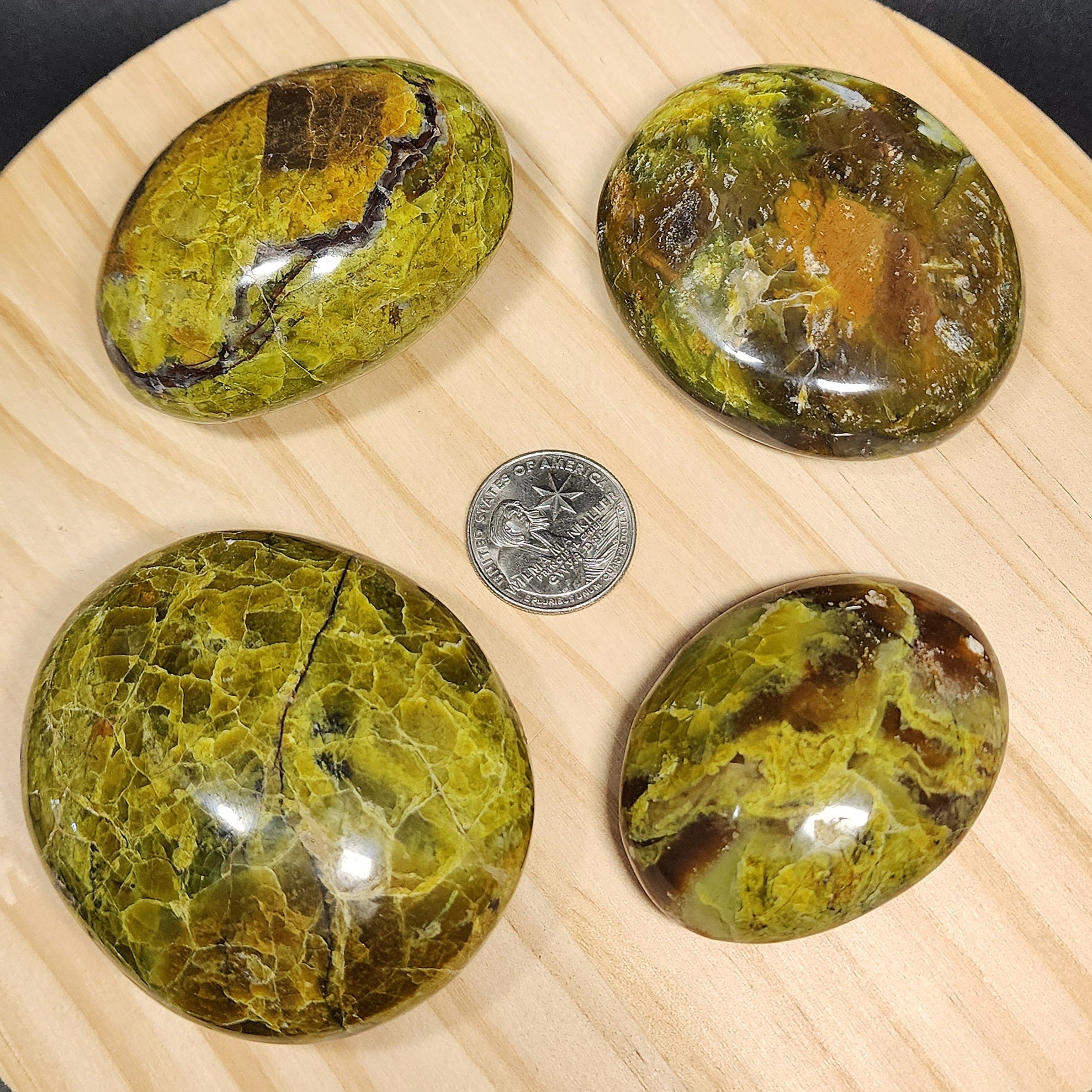 Green Opal Palm Stone | Large 2.5" Polished Crystal | Choose Your Crystal