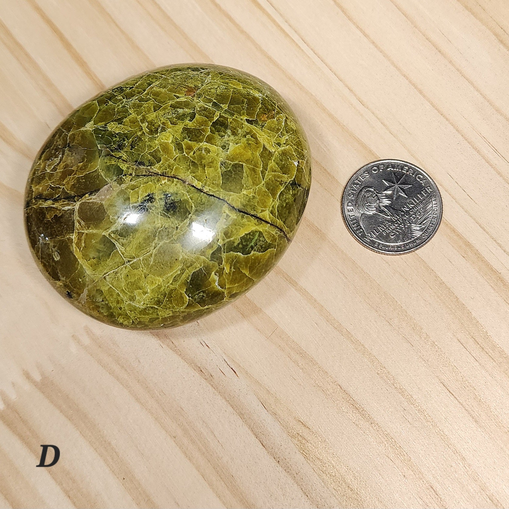 Green Opal Palm Stone | Large 2.5" Polished Crystal | Choose Your Crystal