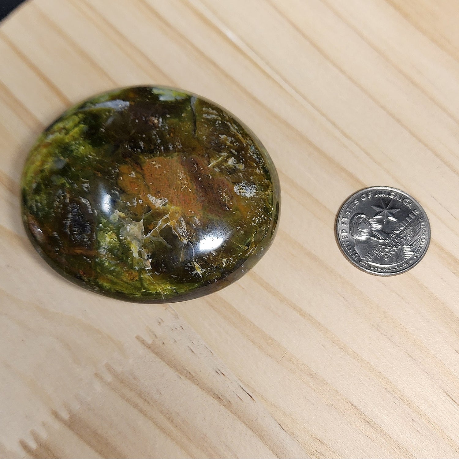 Green Opal Palm Stone | Large 2.5" Polished Crystal | Choose Your Crystal