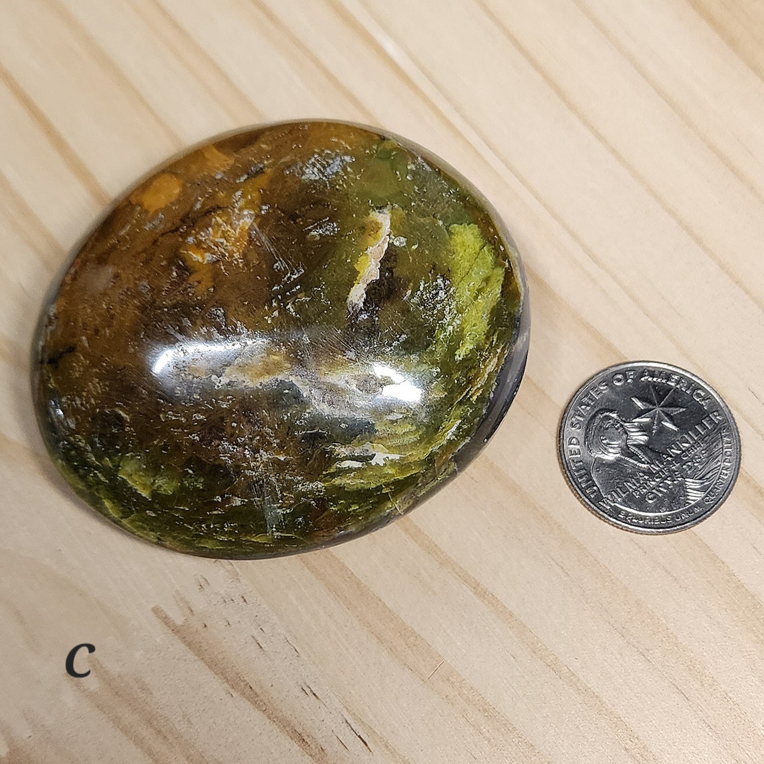 Green Opal Palm Stone | Large 2.5" Polished Crystal | Choose Your Crystal