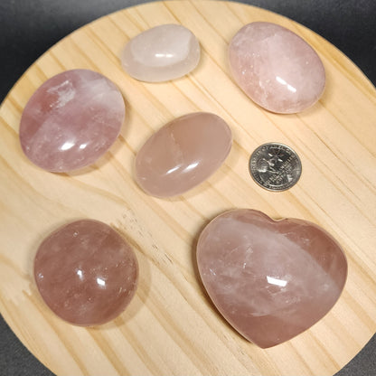 Rose Quartz | Heart, Palm Stone &amp; Tumble | Choose Your Style