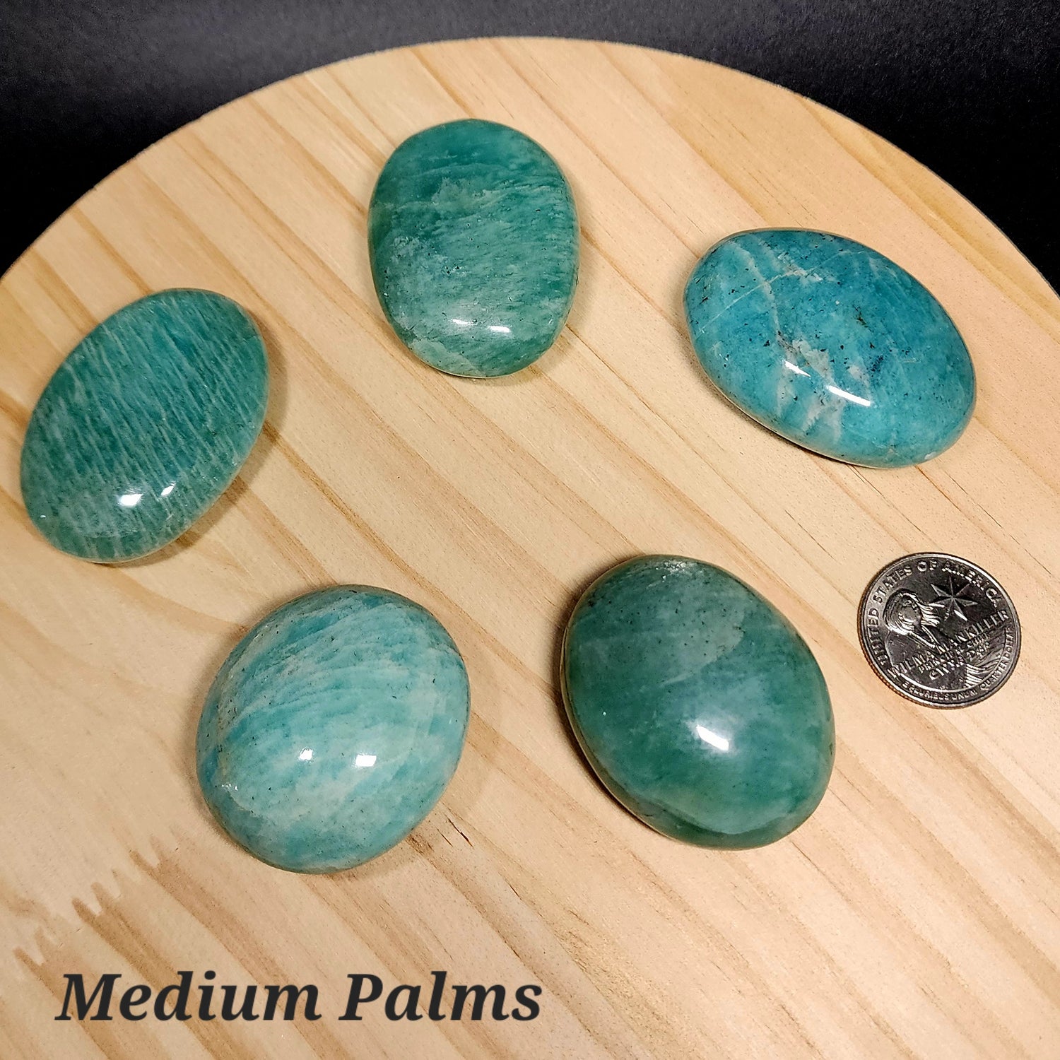 Amazonite Palm Stone | Polished Crystal | Choose Your Size