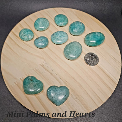 Amazonite Palm Stone | Polished Crystal | Choose Your Size