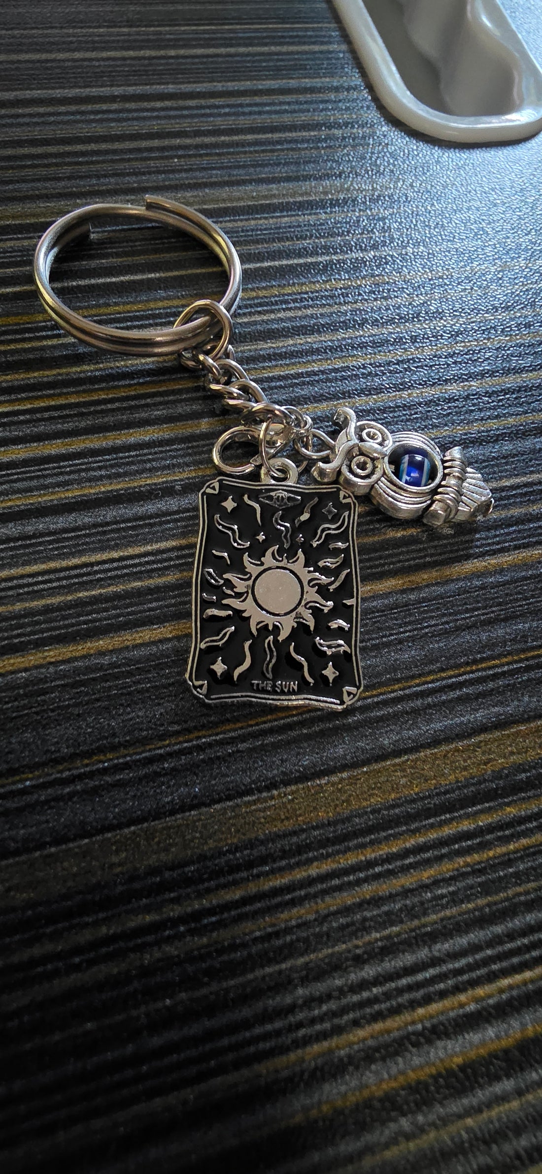Tarot card Evil eye Keychain
