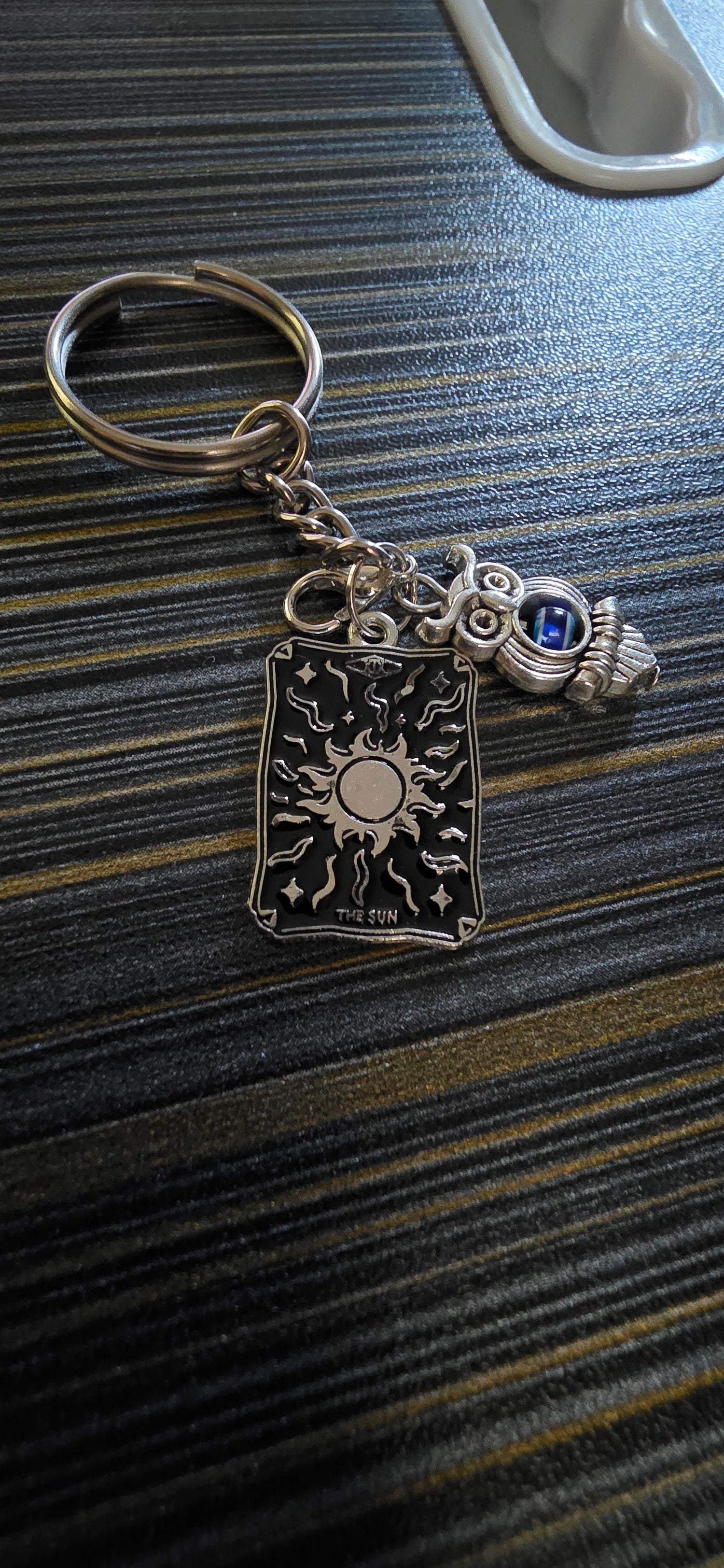 Tarot card Evil eye Keychain