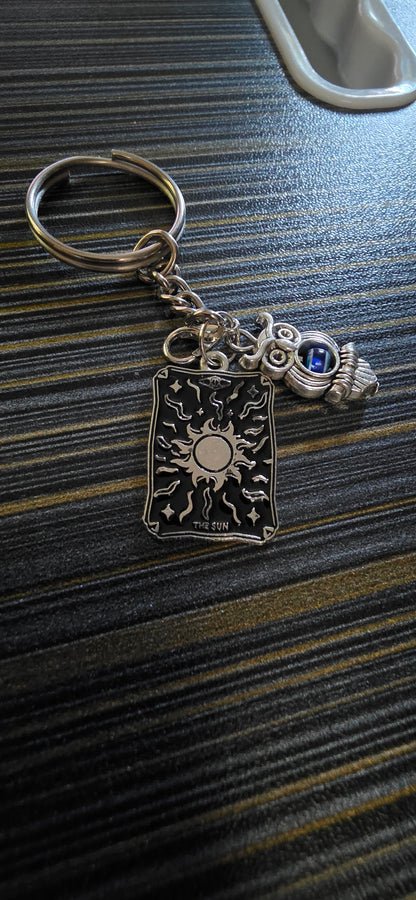 Tarot card Evil eye Keychain