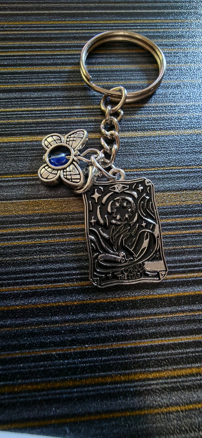 Tarot card Evil eye Keychain