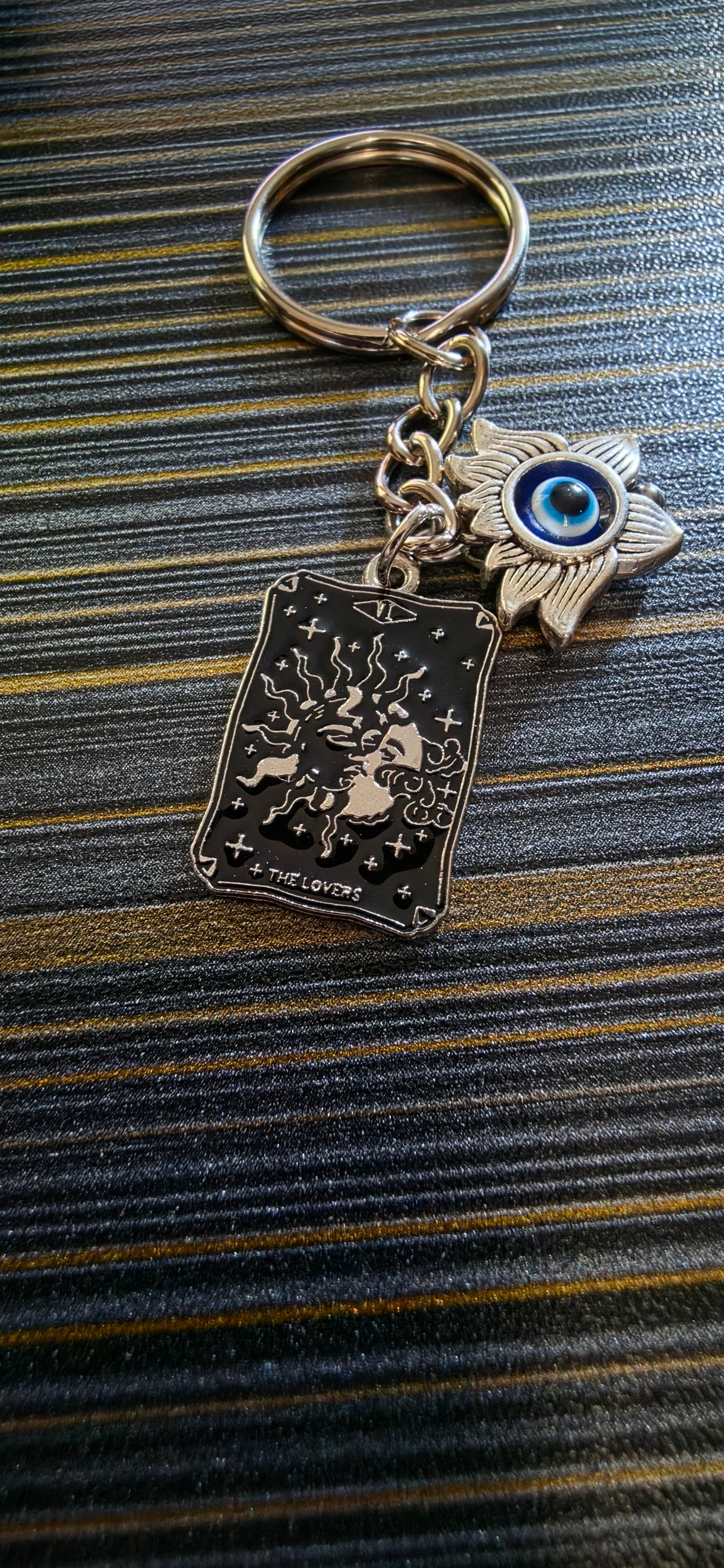 Tarot card Evil eye Keychain