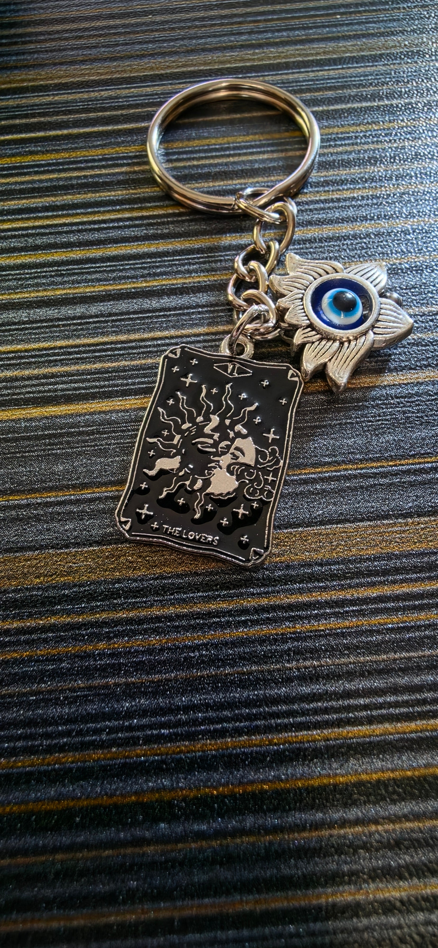 Tarot card Evil eye Keychain