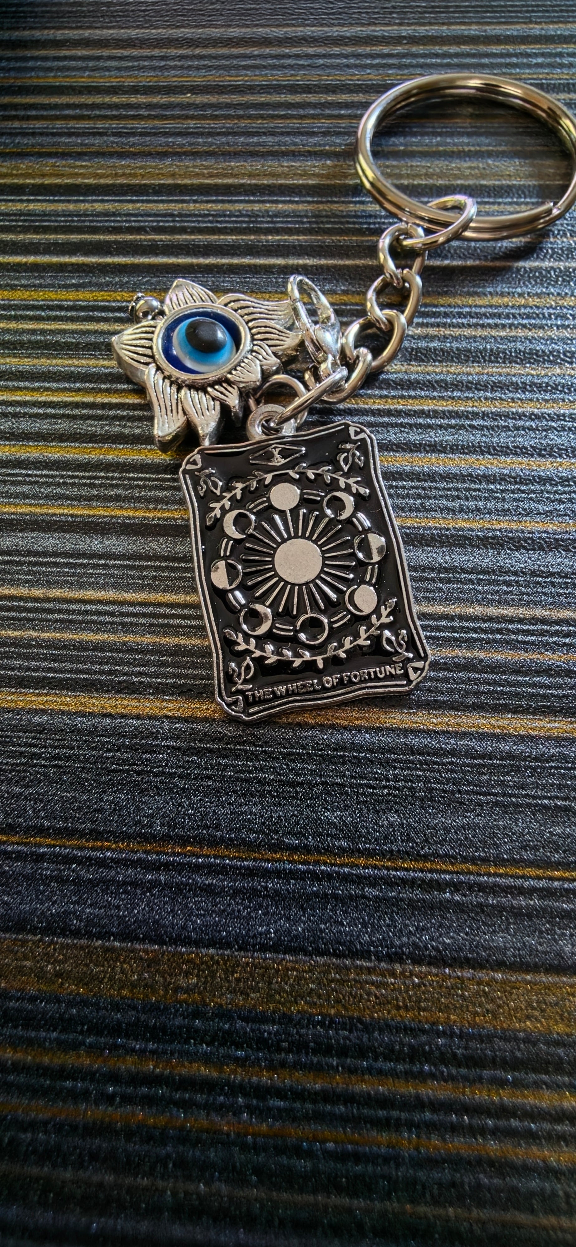 Tarot card Evil eye Keychain