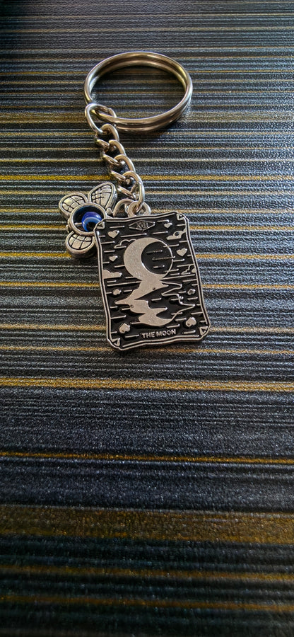 Tarot card Evil eye Keychain