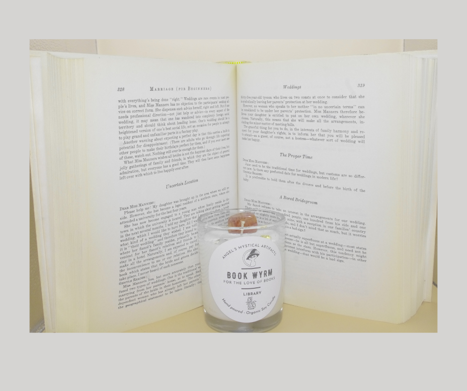 Book Wyrm Crystal Candle – Library Edition