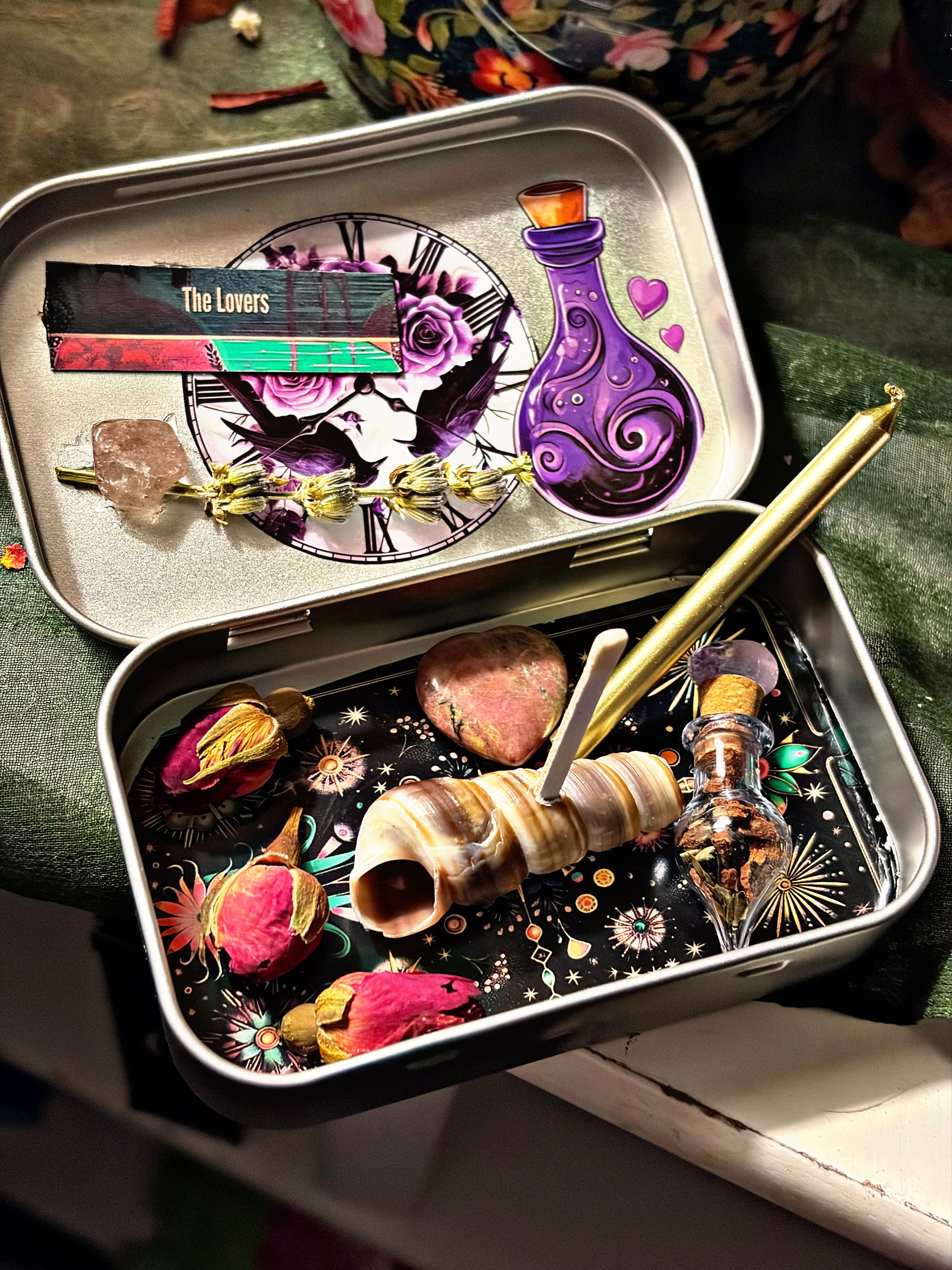 The Lovers mini travel altar