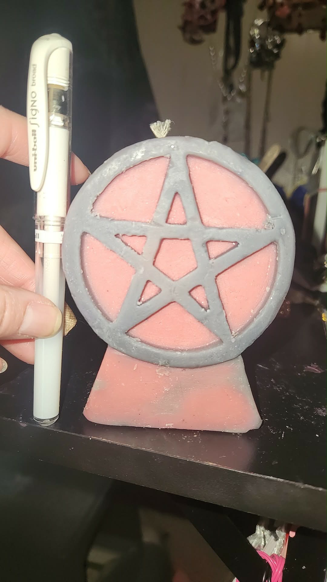 pentacle alter candle