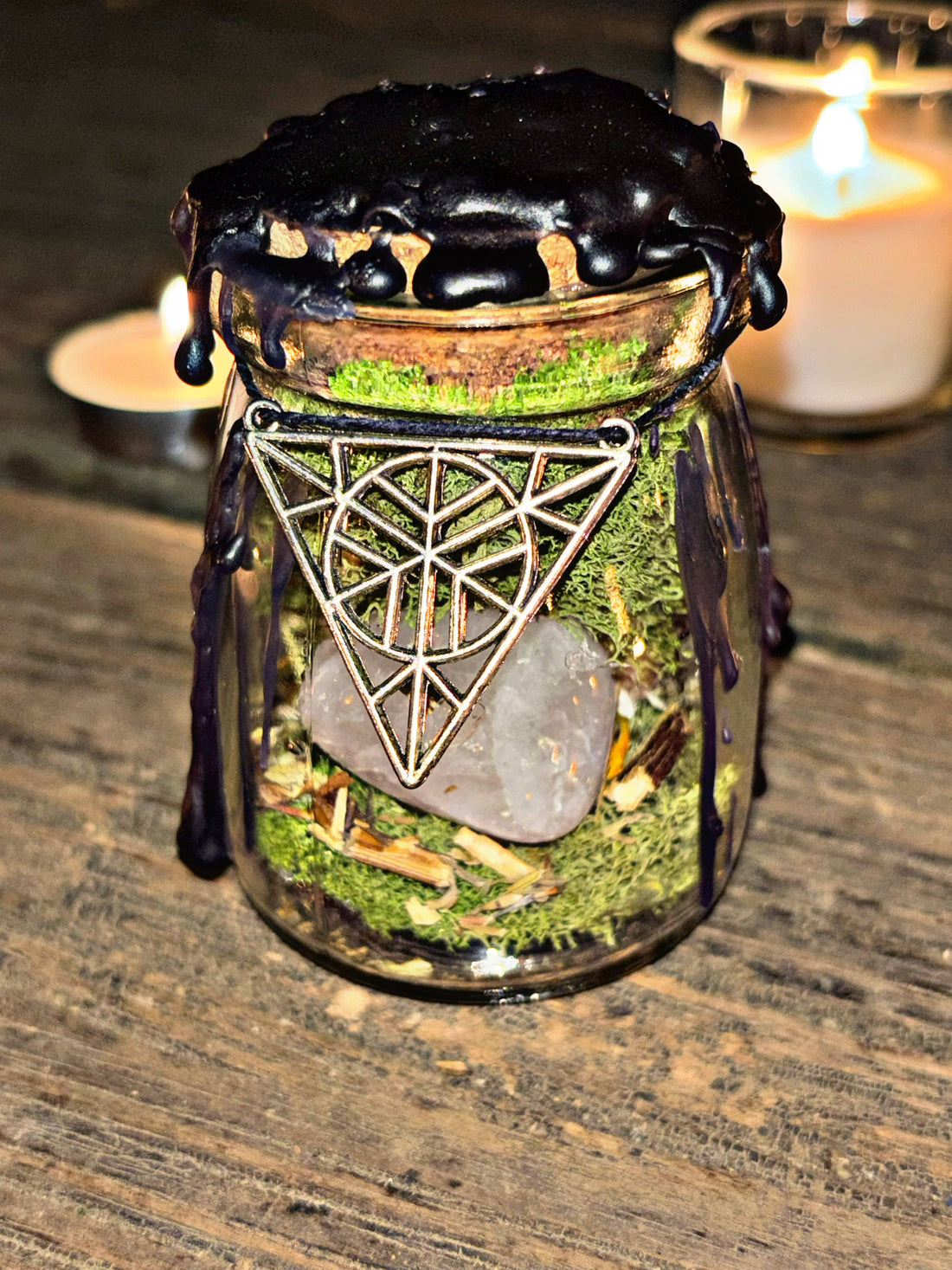 Samhain witchy jars