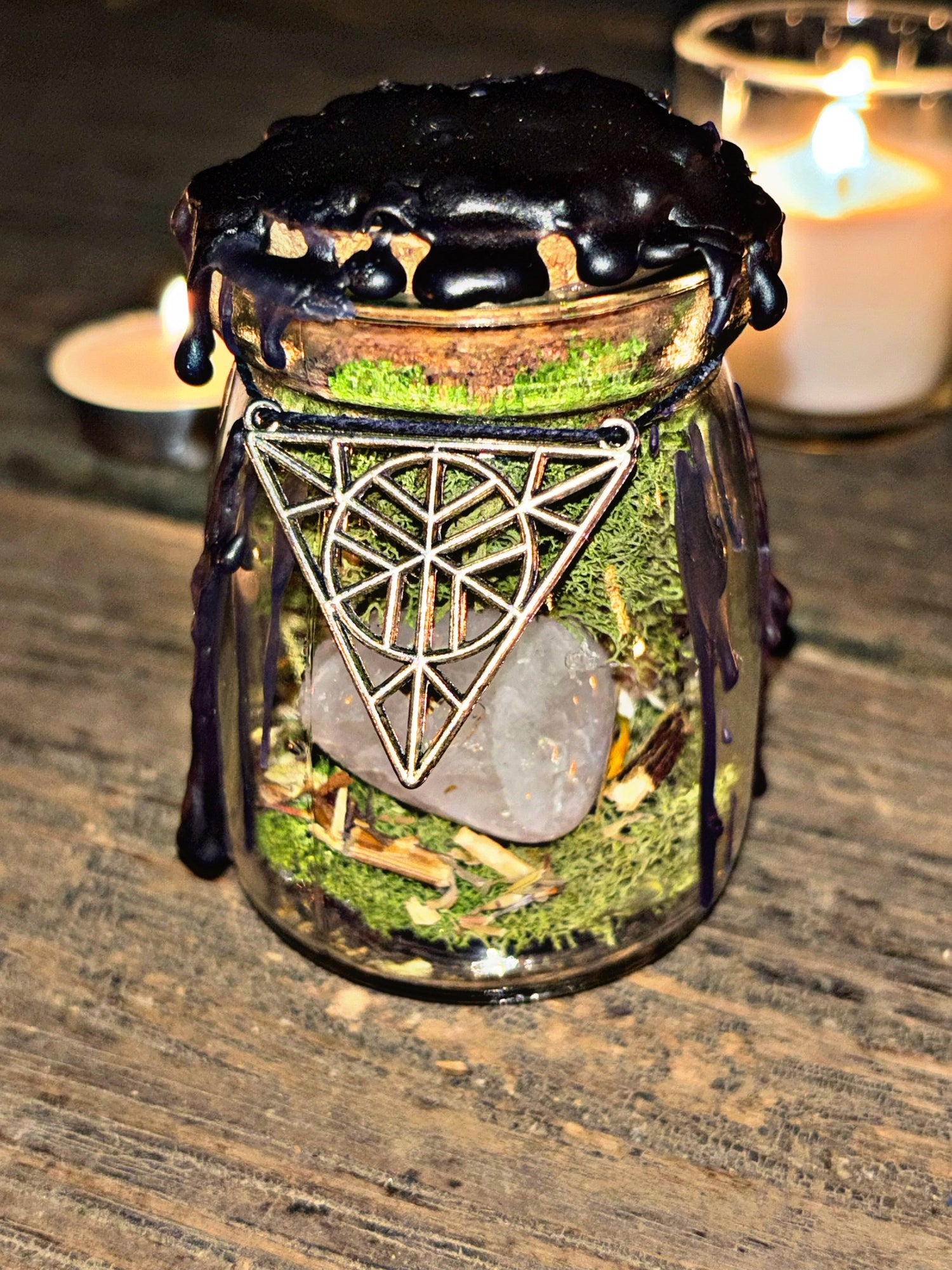 Samhain witchy jars