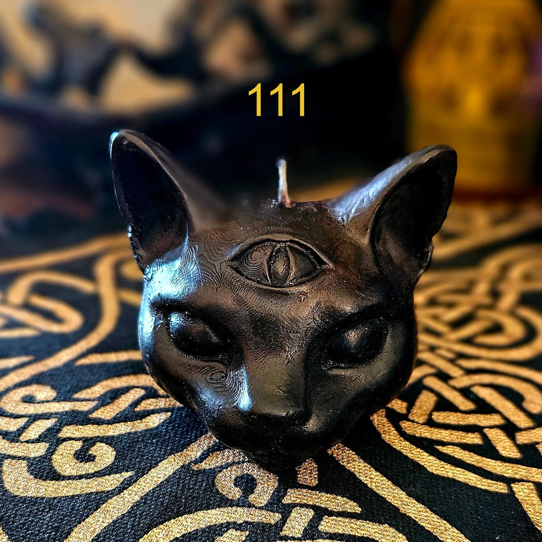 Third‑Eye Cat Candle — Fresh Clean Scent