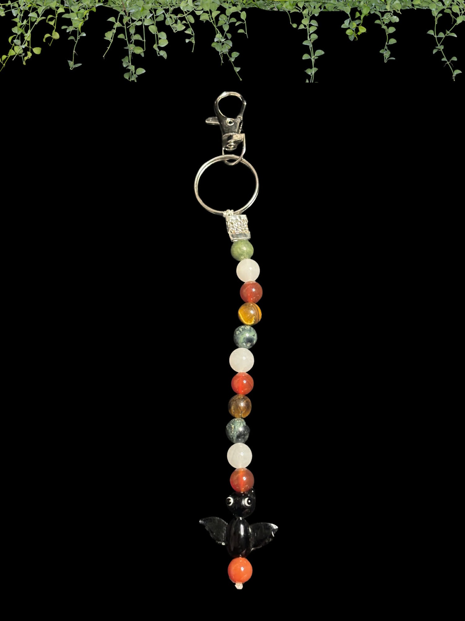 Bat Keychain W/ Crystals