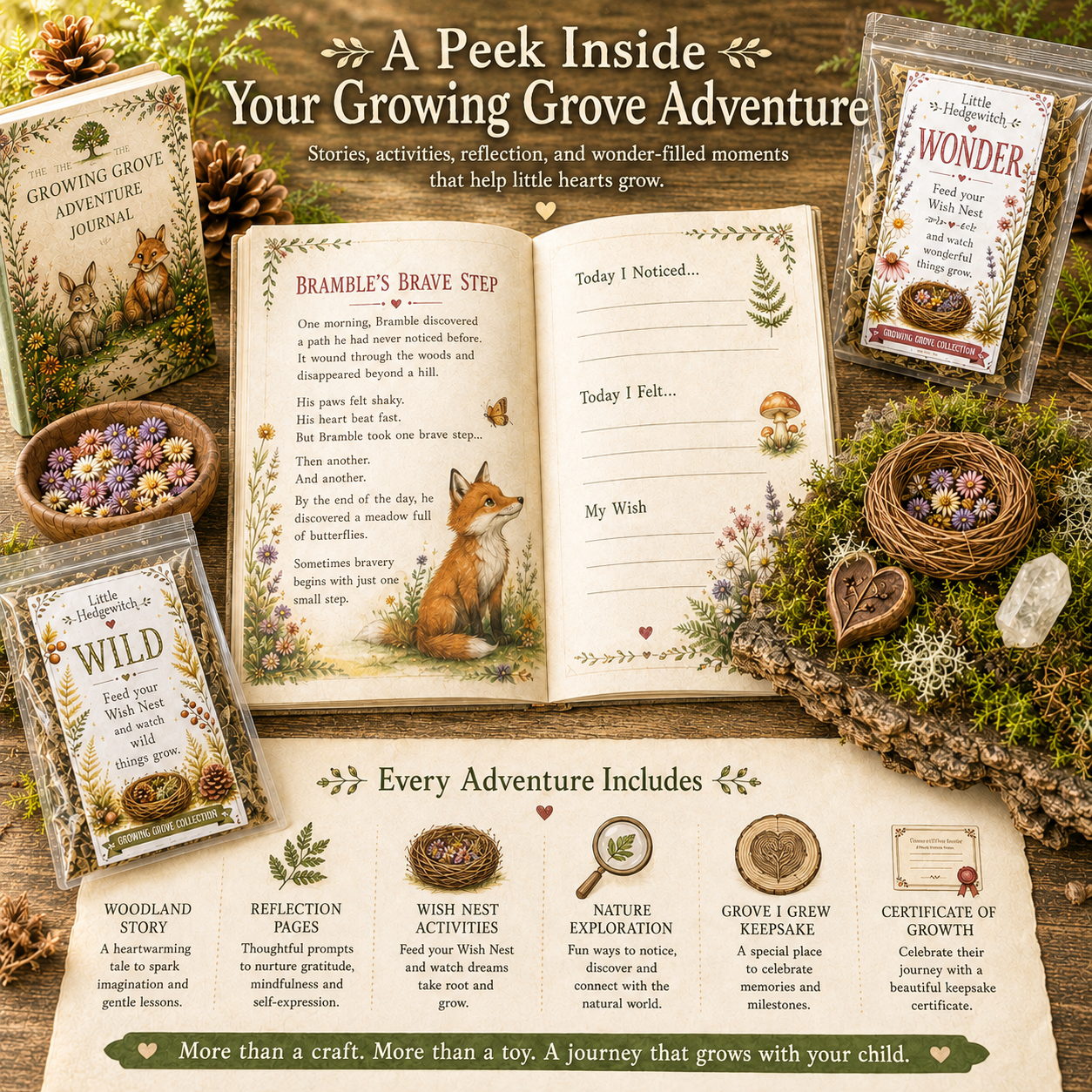 Starry Paths Adventure Kit | Dreams and Self-Belief Activity for Kids | Owl Companion Gift | Growing Grove Collection | The Knowing Grove |