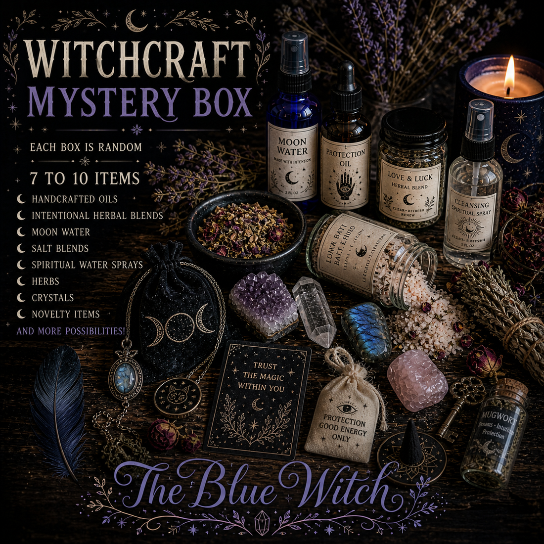 The Blue Witch Witchcraft Mystery Box
