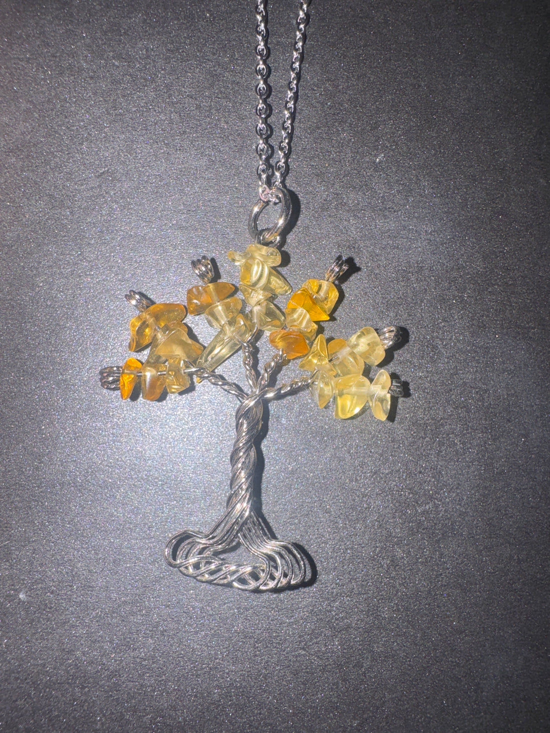 Citrine Tree of Life Necklace