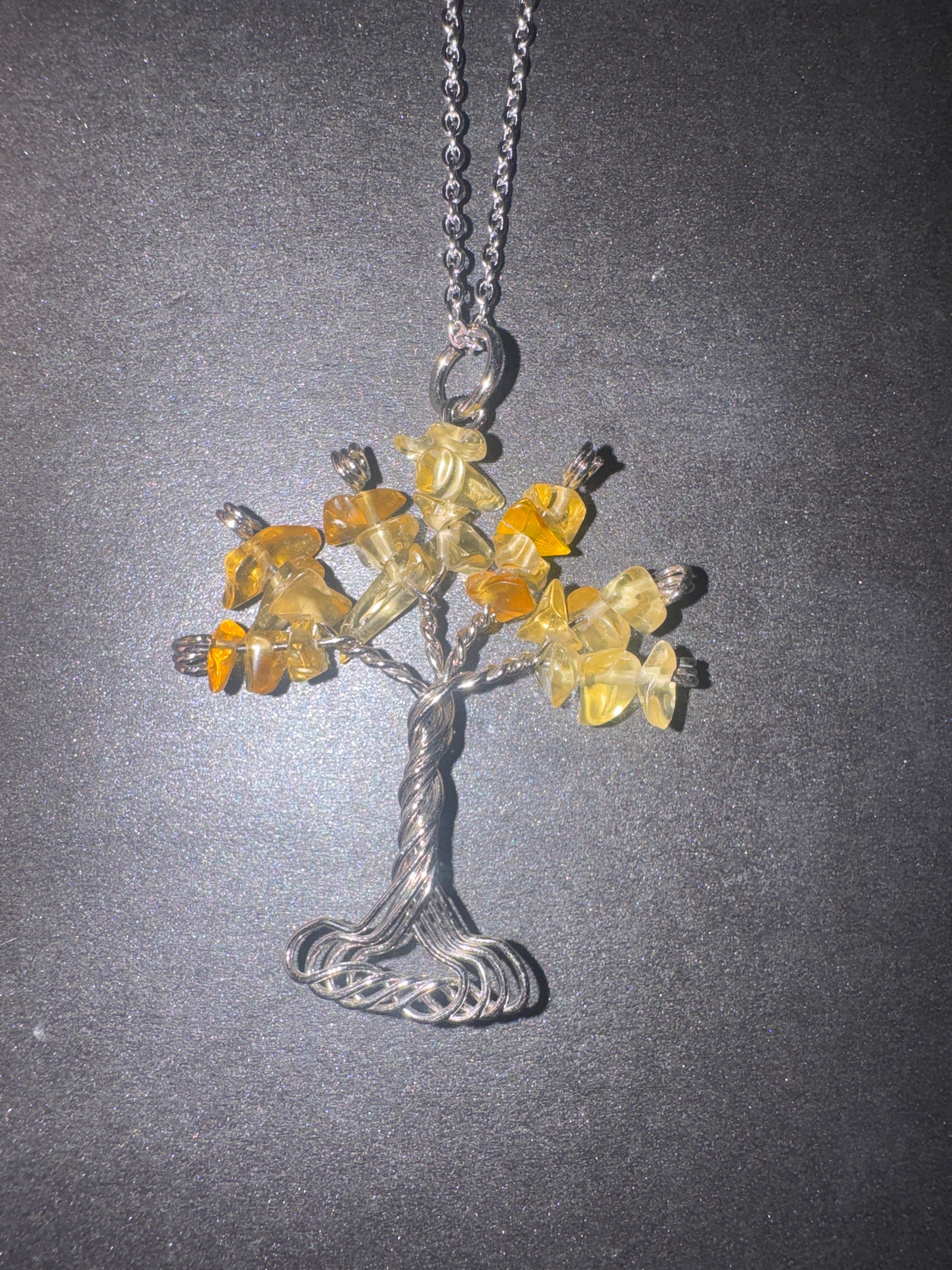 Citrine Tree of Life Necklace
