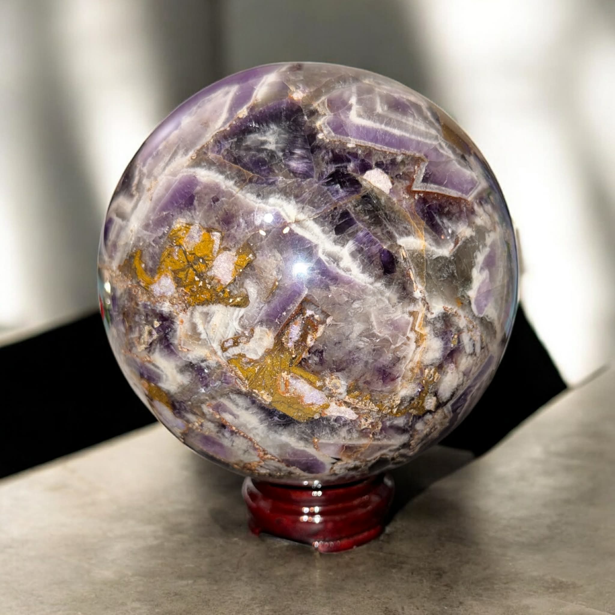 5" Yellow Dream Amethyst Sphere - 3.39kg